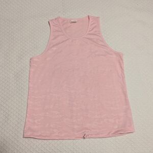Avia Pink Sleeveless Tank Top Relaxed Fit Recycled Polyester Spandex Size Small